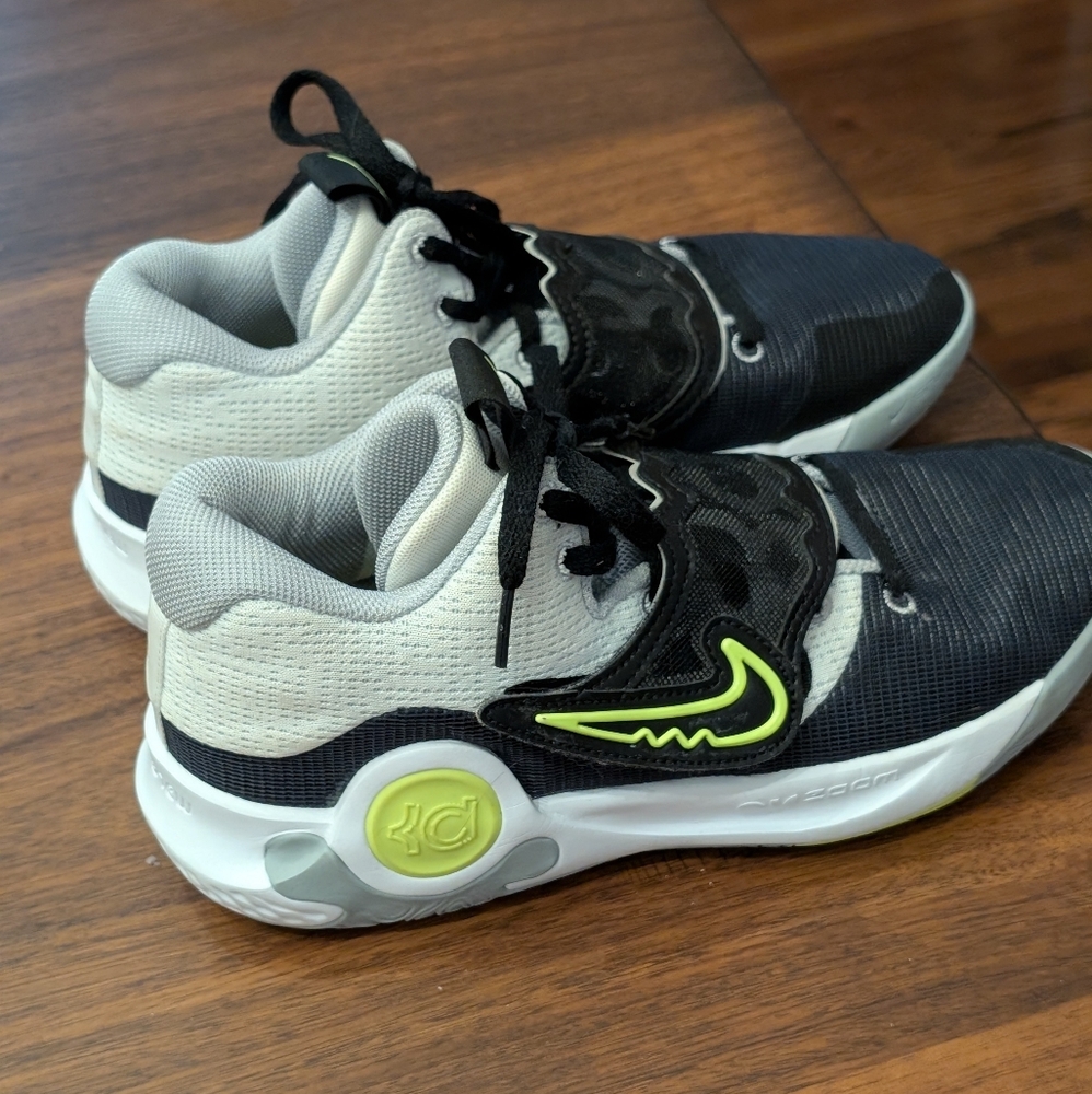 Nike KD Trey 5 X Basketball Shoes Wolf Grey Black Volt - Picture 3 of 5